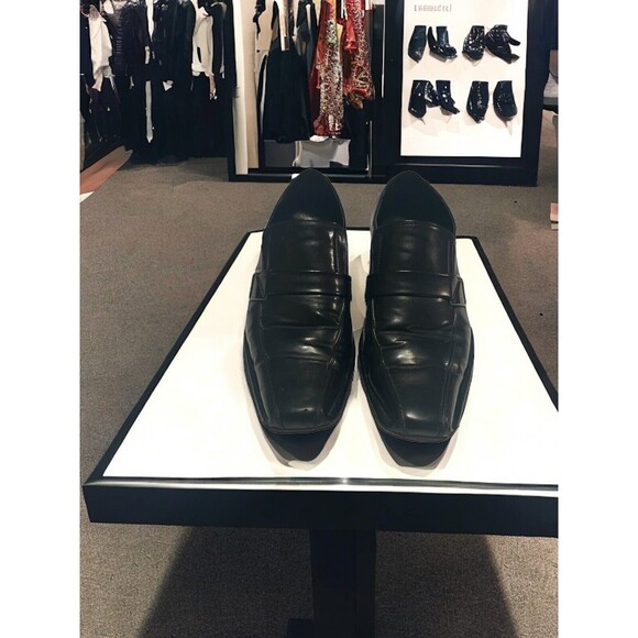 Bruno‎ Marc Men's Giorgio-3 Black Leather Lined Dress Loafers Shoes Size 12 - Picture 1 of 15